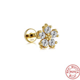Sterling Silver Flat Head Pierced Cartilage Earrings – Stylish Gifts — 11