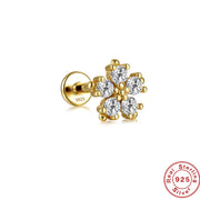 Sterling Silver Flat Head Pierced Cartilage Earrings – Stylish Gifts — 11