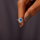 Women's Sterling Silver Snowflake Ring With Diamond – Stylish Gifts — 5
