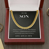 14K Cuban Chain Men's Titanium Steel Pendant – Jewelry Gift Ideas — 3