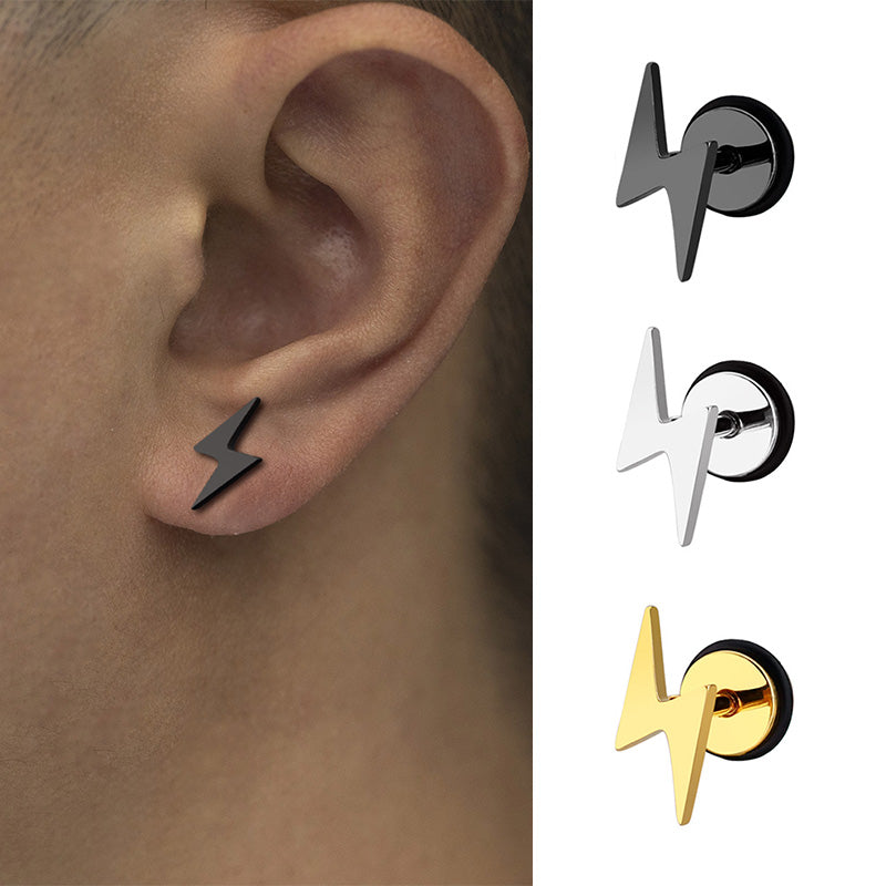 Stainless Steel Round Cake Earrings Black – Gift Ideas — 1