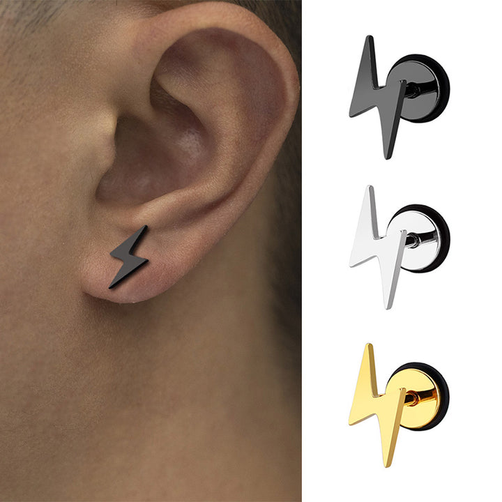 Stainless Steel Round Cake Earrings Black – Gift Ideas — 1
