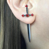 Women's Fashion Vintage Crystal Diamond Gothic Dagger – Stylish Gifts — 4