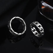 925 Silver Couple Couple Rings Men's Vintage Ring – Gifts for Him — 4