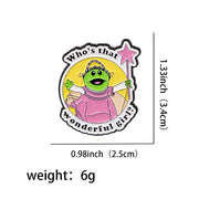 Frog Quotation Brooch Cartoon Golden M Badge – Jewelry Gift Ideas — 3