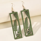 Stylish And Simple New Wood Hollow Earrings – Stylish Gifts — 2