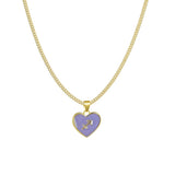 Fashion Color Zodiac Peach Heart Alloy Necklace – Jewelry Gift Ideas — 4