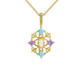 Women's Hollow Lace Geometric Necklace – Jewelry Gift Ideas — 3