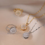 Ring Movable Clavicle Chain – Jewelry Gift Ideas — 1
