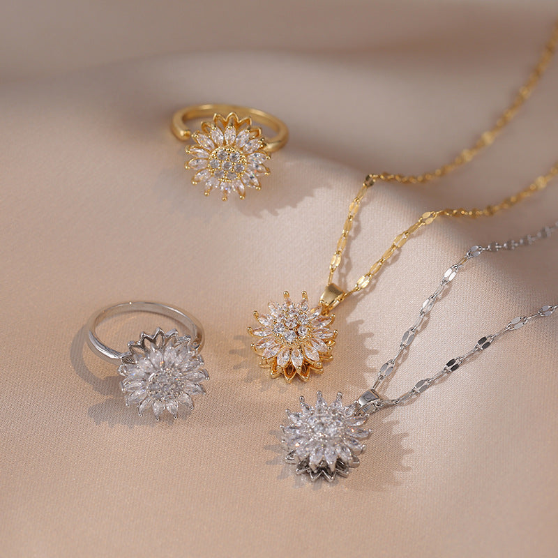 Ring Movable Clavicle Chain – Jewelry Gift Ideas — 1