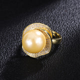 18K Gold Shell Beads Rose Geometric Women's Suit – Gifts for Her — 4