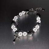 Multi Panel Reflective Pearl Bracelet – Jewelry Gift Ideas — 3