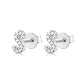 S925 Pure Silver Ear Nail With 24 Letters – Beauty Gifts — 17