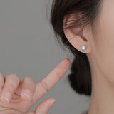 Fashion Sterling Silver Moonstone Earrings Female – Stylish Gifts — 2