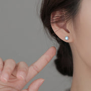 Fashion Sterling Silver Moonstone Earrings Female – Stylish Gifts — 2
