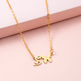 Stainless Steel Gold Silver Butterfly Letter – Jewelry Gift Ideas — 2