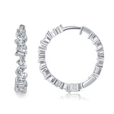 S925 Sterling Silver Irregular Zircon Earrings Women's – Gifts for Her — 2