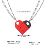 Hip Hop Heart Shaped Building Block Love Pendant – Jewelry Gift Ideas — 8
