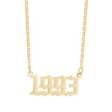 18K Stainless Steel 1990- Year Necklace – Jewelry Gift Ideas — 20