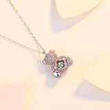 Clavicle Chain Smart Cute Bear Zircon Necklace – Jewelry Gift Ideas — 5