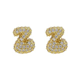 18K Brass Balloon Bubble Zircon Small Size Stud – Birthday Gifts — 13