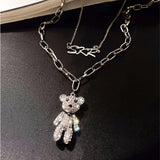 Women's Double Layer Bear Pendant Sweater Chain – Jewelry Gift Ideas — 5