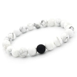 8mm Matte Black Frosted White Turquoise Couple – Jewelry Gift Ideas — 5