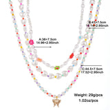 Gold-plated Inlaid Pearl Multi-row Necklace – Jewelry Gift Ideas — 4
