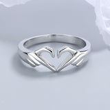 Women's Fashion And Simple Personality With Heart Ring – Stylish Gifts — 9