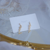 Micro-set Zirconia 14k Gold Plated Leaf Female – Gifts for Her — 3