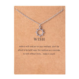 Fashion Silver Sun Stainless Steel Chain Necklace – Jewelry Gift Ideas — 1