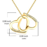 Personalized Customization Of Double Heart – Jewelry Gift Ideas — 4