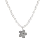 Small Flower Sparkling Beaded Necklace – Jewelry Gift Ideas — 2