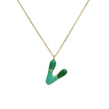 Brass Epoxy Capsule 26 Letter Necklace For Women – Jewelry Gift Ideas — 2