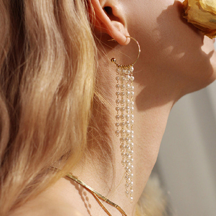 Women's Fashion Tassel Pearl Earrings – Stylish Gifts — 1