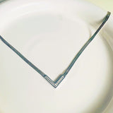 Stainless Steel Flat Snake Chain V Shape Necklace – Jewelry Gift Ideas — 4