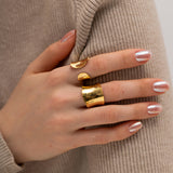 Fashion Stainless Steel Ring All-matching – Stylish Gifts — 9