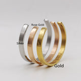 18K Rose Gold Titanium Steel C Bracelet – Jewelry Gift Ideas — 5