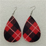 Duplex Printing Drop-shaped Leather Earrings – Practical Gifts — 6