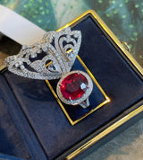 Cold Ins High-grade Color Treasure French Ruby Ring – Stylish Gifts — 5