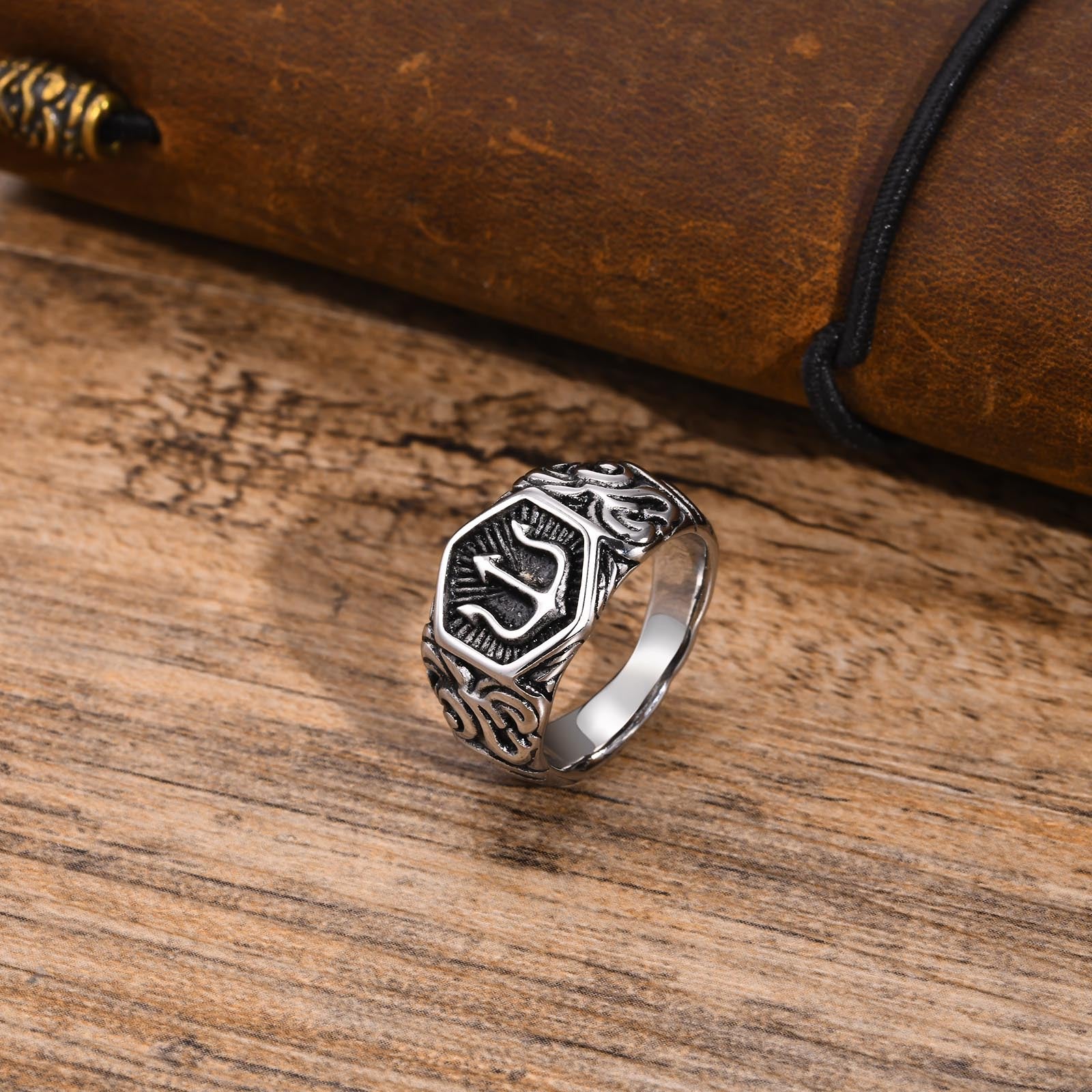 Ring Stainless Steel Xiangyun Trident Ring – Unique Gift Ideas — 1