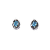 Niche Candy Color Square Zircon Inlaid Metal Stud – Useful Gifts — 2