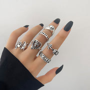 Women's Fashion Vintage Oil Drip Geometric Ring – Stylish Gifts — 6