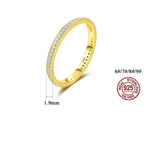 925 Silver Plating 14k Gold Full Diamond Simple Ring – Useful Gifts — 2