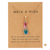 Dolphin Natural Stone Paper Card Necklace – Jewelry Gift Ideas — 5