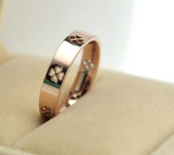 Clover Ring Women's Rose Gold Titanium Steel – Jewelry Gift Ideas — 3