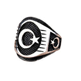The Moon Falls In Love With The Stars Men's Ring – Gifts for Him — 2