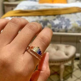 Rainbow Micro Diamond Ring For Lady – Special Occasion Gifts — 2