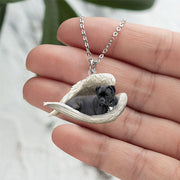 Acrylic Plane Lazy Dog Hanging Necklace – Jewelry Gift Ideas — 4