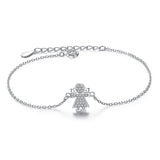 Women's Sterling Silver Classic Circle Bracelet – Jewelry Gift Ideas — 2